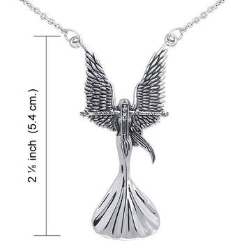 Angel Calling The Storm Silver Necklace by Amy Brown TNC019 - Jewelry